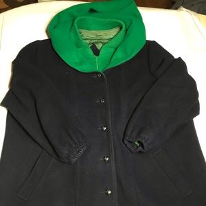 Mackintosh Women's Vest Coat with Hood Blue